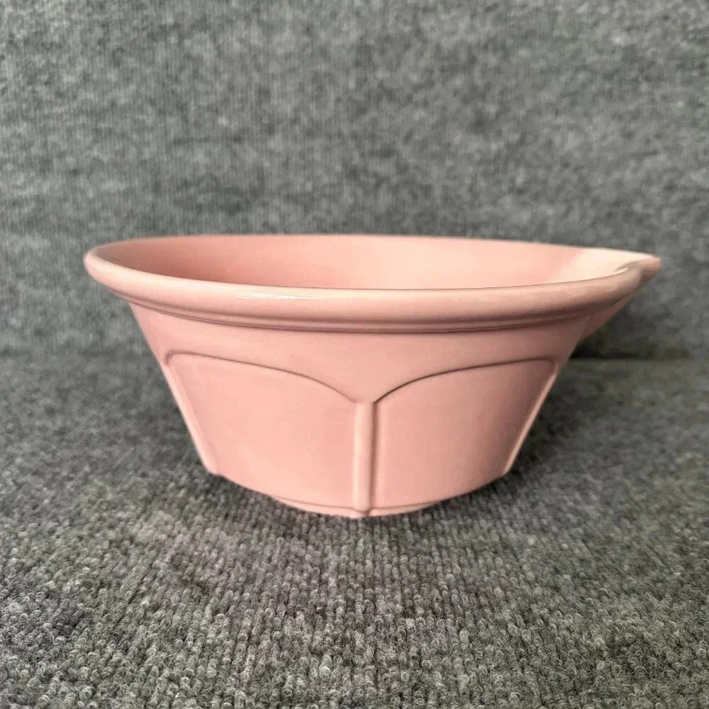 Rosanna Batter Mixing Bowl Pink Ceramic With Pour Spout Retro Pinup Kitchen - Picture 3 of 8